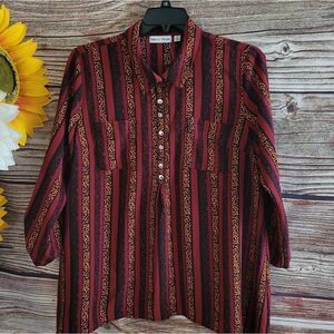 Rebecca Malone Women's Long Sleeve Blouse NWT